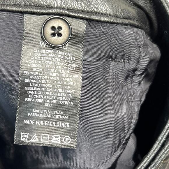 Aritzia Wilfred Beatrix Pants Flared High Waist Faux‎ Leather Black Size 10 - Picture 13 of 14